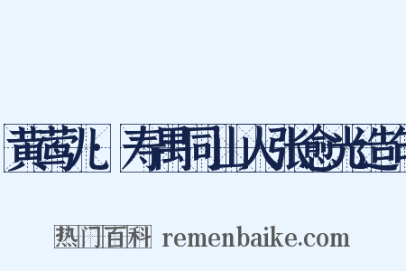 黄莺儿·寿禺同山人张愈光造句是什么意思的图片